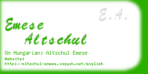 emese altschul business card